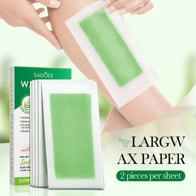 Professional Hair Removal Wax Strips – Double-Sided Cold Wax