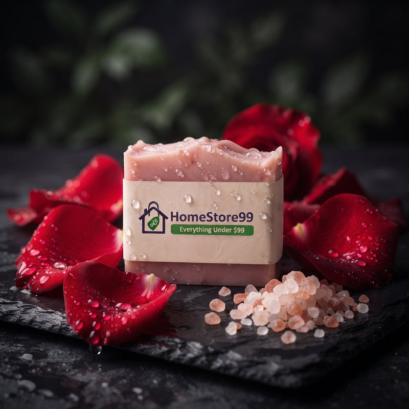 Handmade Rose Soap | Natural Moisturizing Bath Bar | Made in India