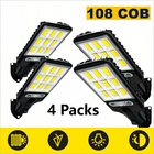 4PCS Solar LED Wall Lights – Motion Sensor Outdoor Lighting