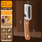 Stainless Steel Peeler – Wooden Handle Fruit & Veg Tool