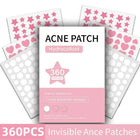 360pcs Invisible Acne Patches – Hydrocolloid Spot Treatment
