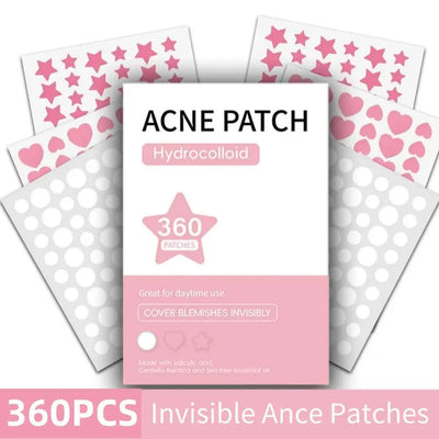 360pcs Invisible Acne Patches – Hydrocolloid Spot Treatment