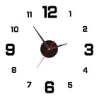 Acrylic Mirror Wall Clock – Large Decorative Sticker Clock