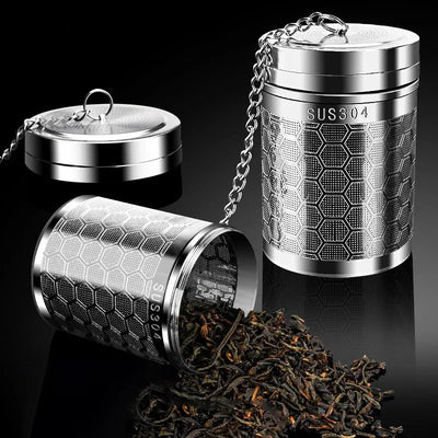 Stainless Steel Tea Infuser – Fine Mesh with Chain Hook