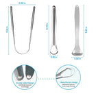 Metal Tongue Scraper – Stainless Steel Cleaner for Adults & Kids