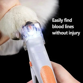 Pet Nail Clipper Scissors With LED Light Cat Dog Nail Clippers Tool Scissors Nail Toeclaw Cutter Scissors