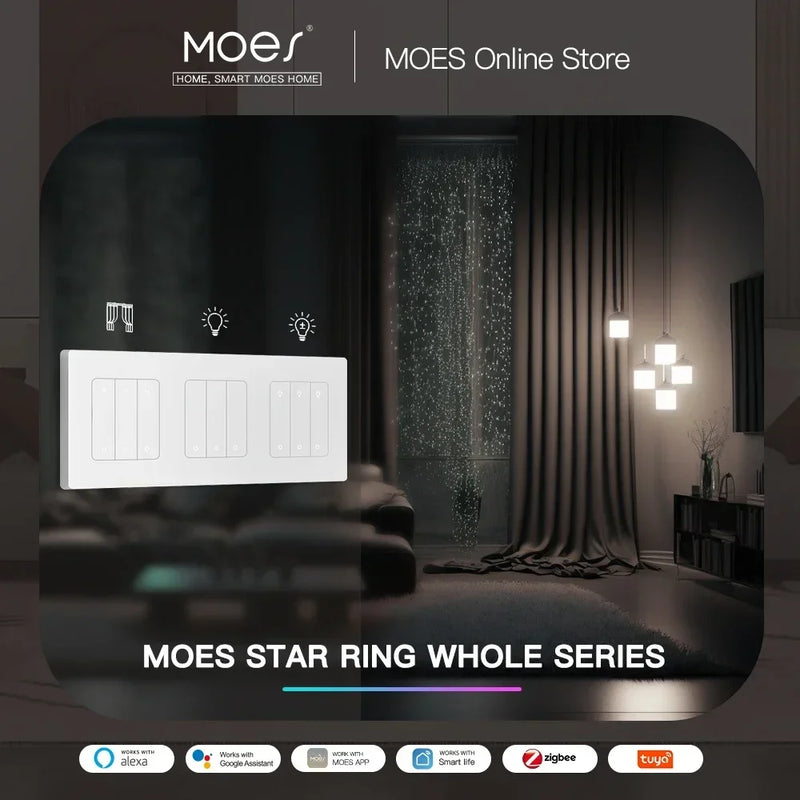 MOES ZigBee Smart Light Switch – Alexa & Google Compatible