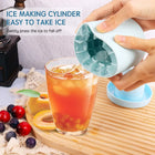 Cylinder Silicone Ice Cube Mold – 3D Lattice Design for Slow-Melting, Stylish Ice Cubes