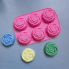 6-Hole Rose Silicone Mold – DIY Soap, Candle & Baking Tool