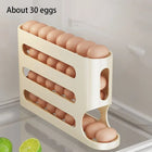 4-Layer Rolling Egg Holder – Fridge Organizer