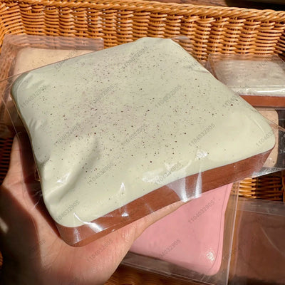 Sticky Toast Squishy – Slow Rising Mint Chocolate Stress Relief Toy