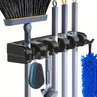 Wall Mounted Mop Holder – Multi-Slot Broom Organizer