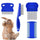 Pack of 4 Flea and Lice Combs, Stainless Steel Rabbit Dog Cat Grooming Comb with Round Teeth, Double-sided Professional Pet Tear