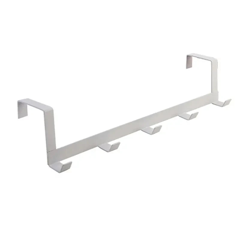 Over-the-Door 5-Hook Rack – Clothes & Towel Organizer