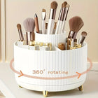 360° Rotating Makeup Organizer – Multi-Compartment Storage Holder