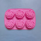 6-Hole Rose Silicone Mold – DIY Soap, Candle & Baking Tool