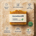 Handmade Turmeric Soap | Brightening Bath Bar | Made in India