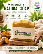 Handmade Turmeric Soap | Brightening Bath Bar | Made in India
