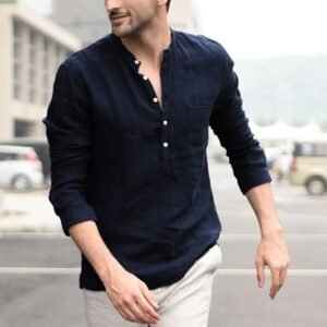 Men's Plaid Short Sleeve Turn-Down Collar Shirt – Slim Fit Summer Shirt