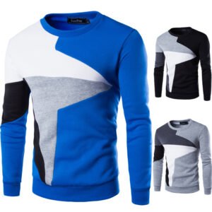 Men's O-Neck Knit Sweater – Slim Fit Cotton Pullover